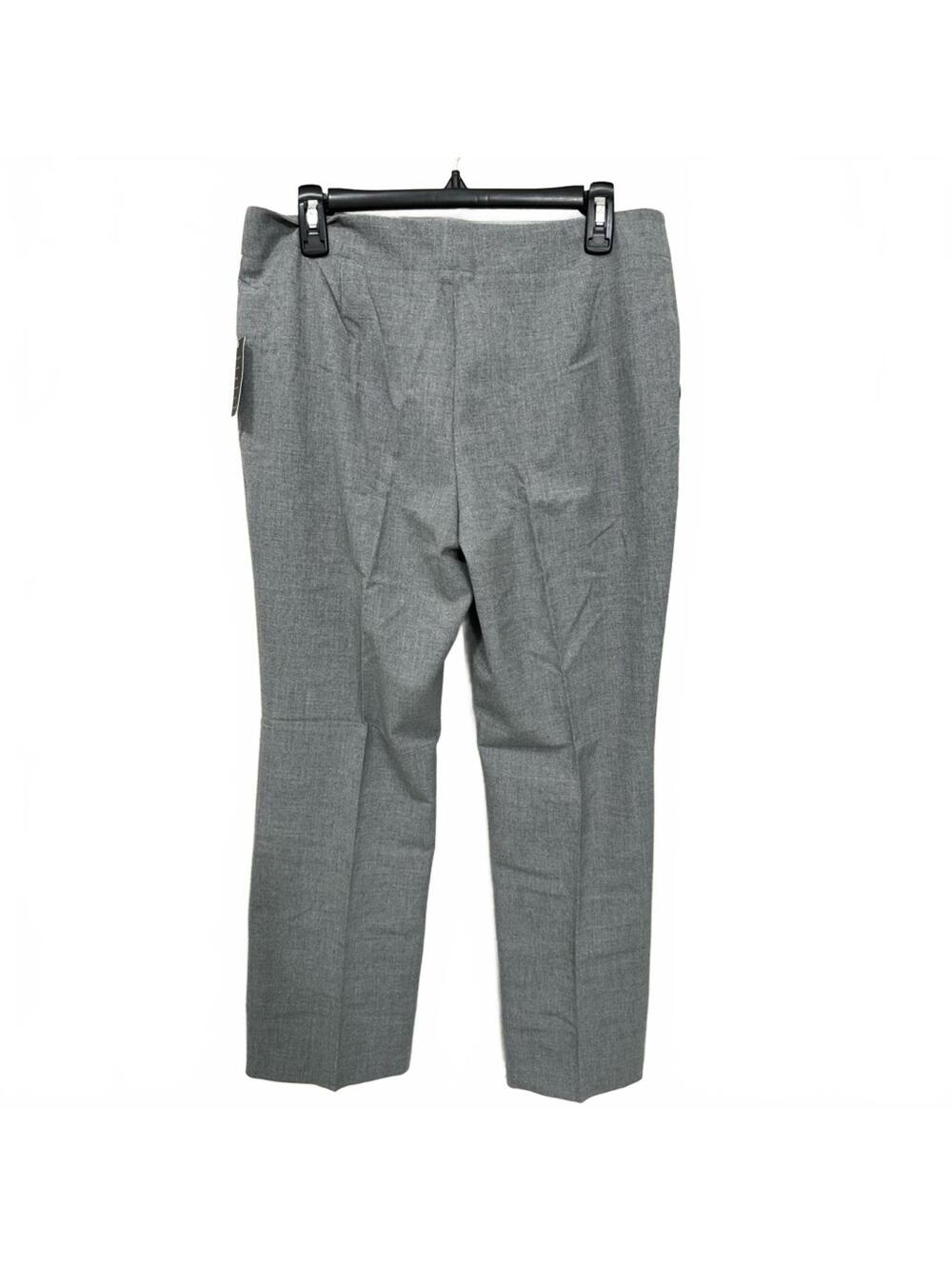 NWT Vintage 90s Casual Corner Gray High Waisted Dress Pants Trouser 12P - Picture 2 of 4